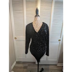 NWT Good American sequined Bodysuit